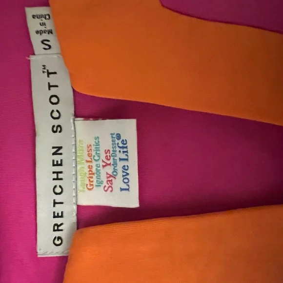 Vibrant Pink and Orange Sleeveless Tank - Picture 4 of 4